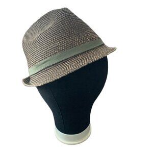 Trevero Fedora Hat with Green Ribbon